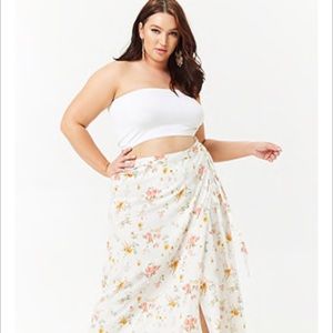 Floral wrap skirt